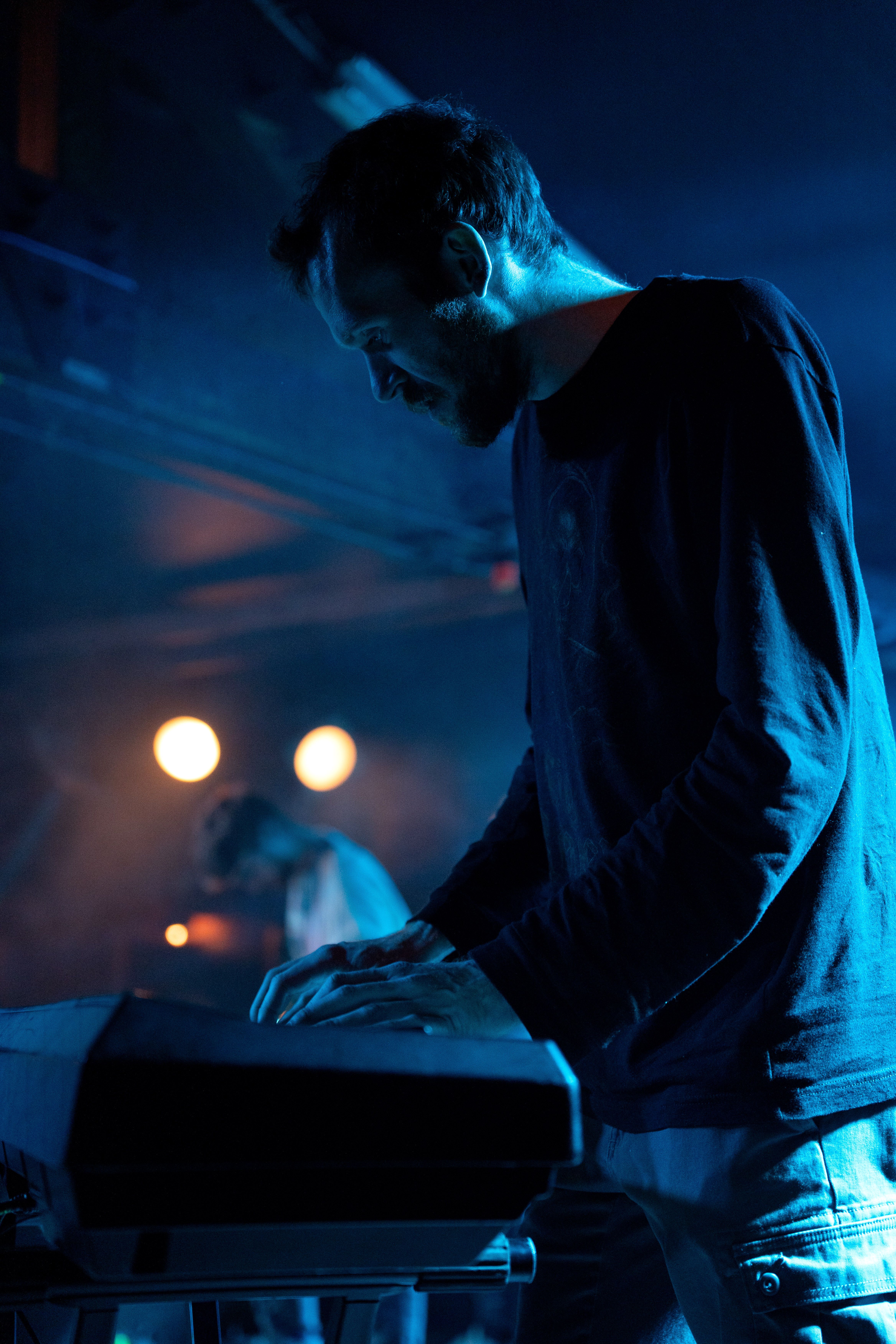 Band playing on stage.