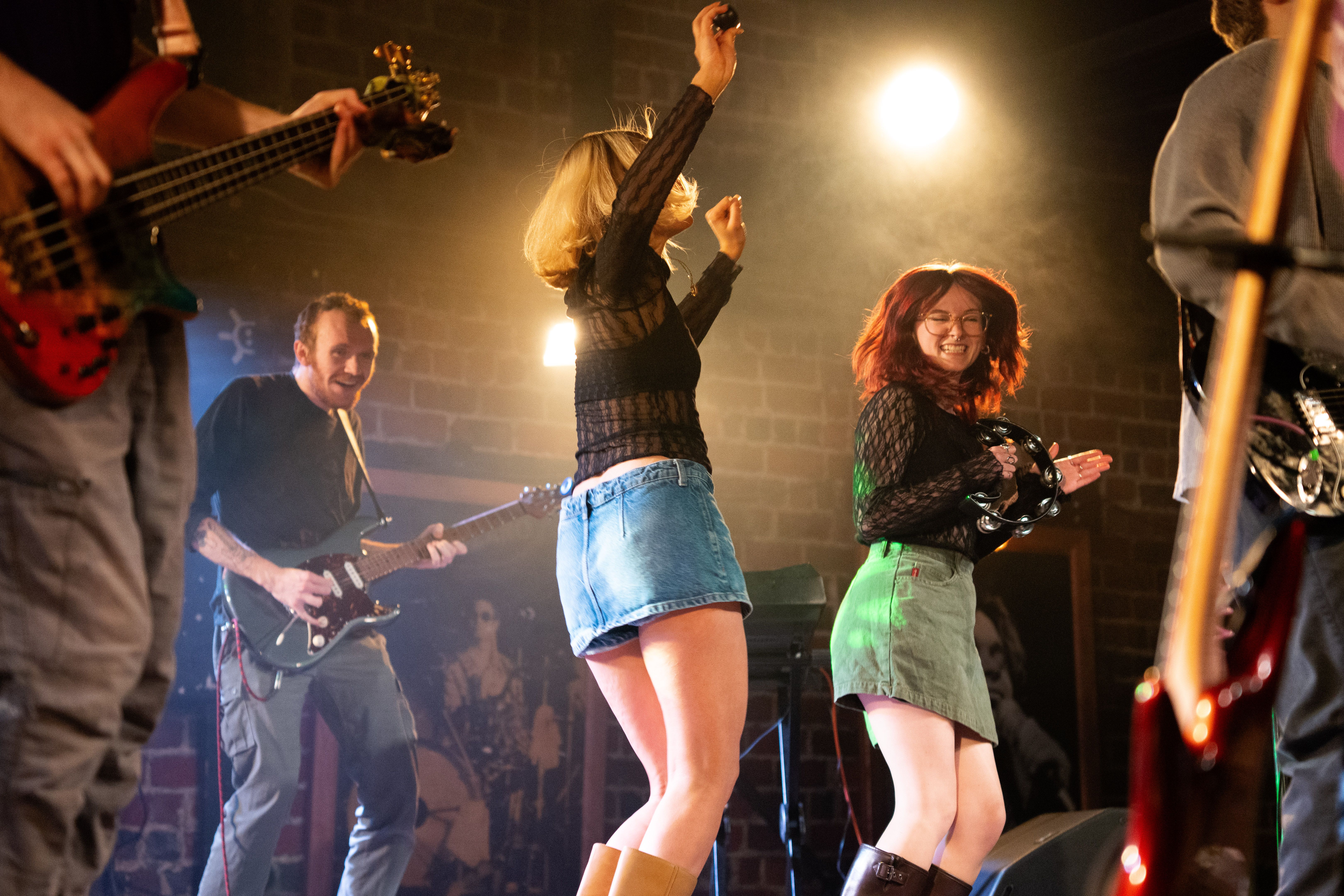 Band playing on stage.