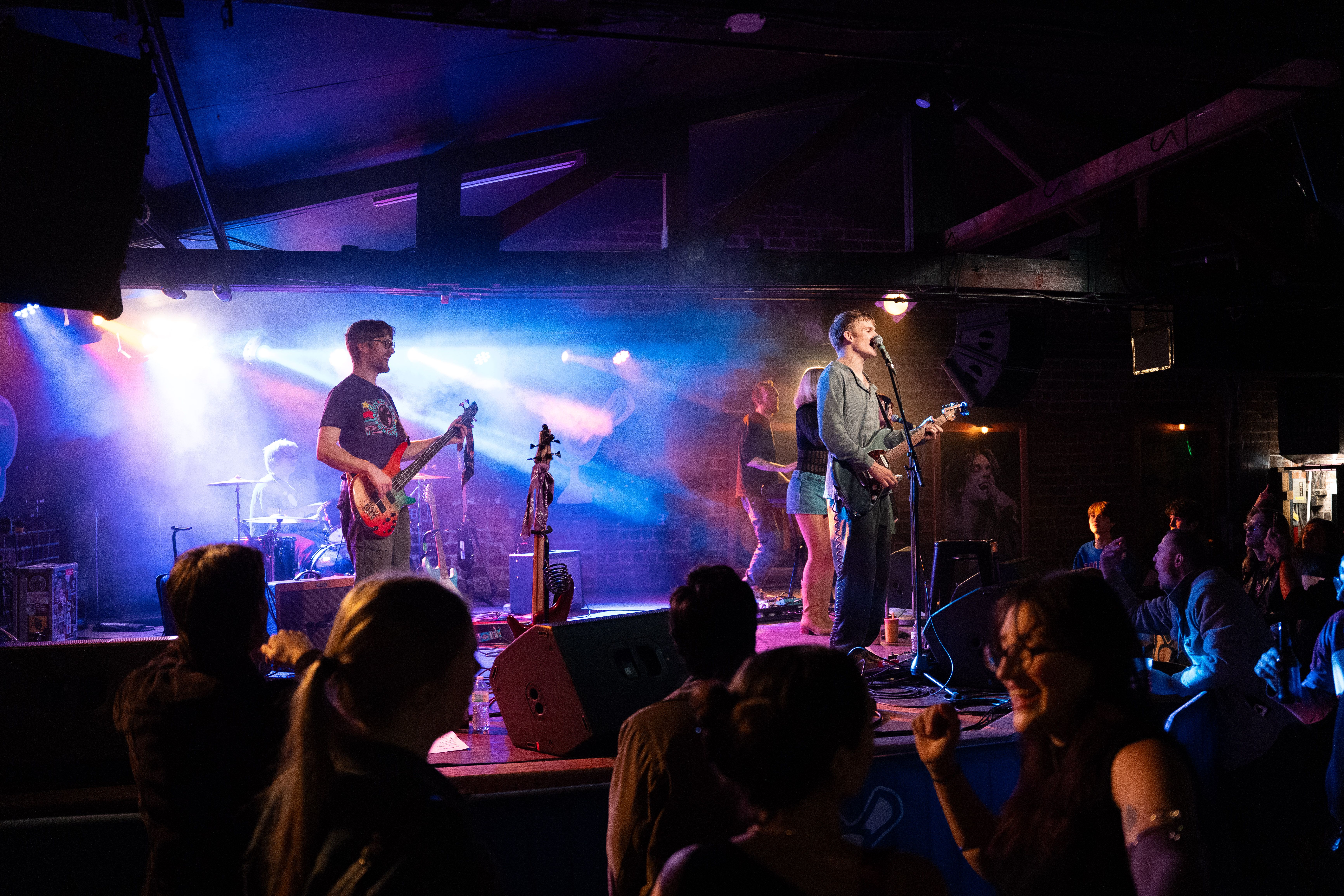 Band playing on stage.