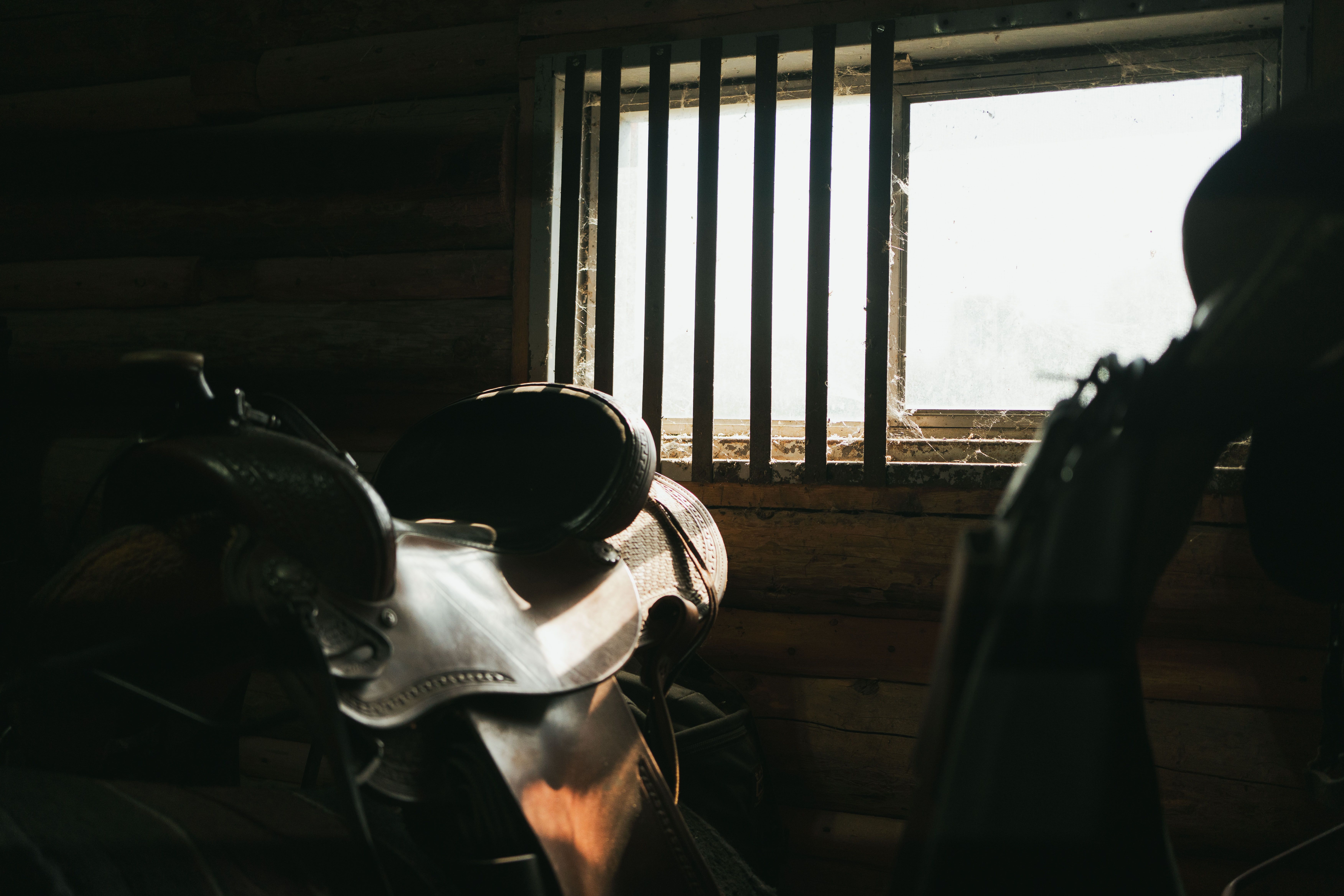 Yellowstone Lake from a distance, with a storm approaching.